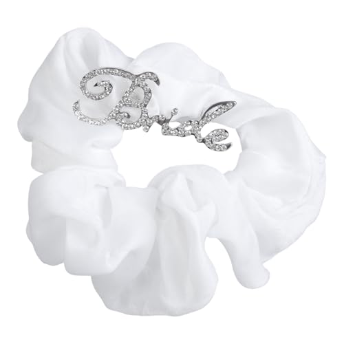 Eleganter weißer Haargummi für Braut, Strass, Buchstaben, Brautschmuck, Brautparty, um Ihr Haar zurückzuhalten Eleganter weißer Haargummi für Braut, Strass, Buchstaben, Brautschmuck, Brautparty, um Ihr Haar zurückzuhalten von Mirweon