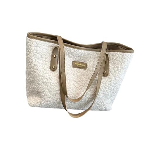 Funktionelle und modische Plüsch-Schultertasche für Damen, die Komfort und Stil in ihrer täglichen Büroarbeit suchen, B, One Size von Mirweon