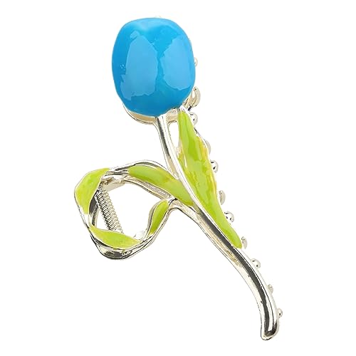 Große Haarspange aus Legierung mit Tulpenform, Haarklammer für Damen, halber Dutt, Haarnadeln, dickes Haar von Mirweon