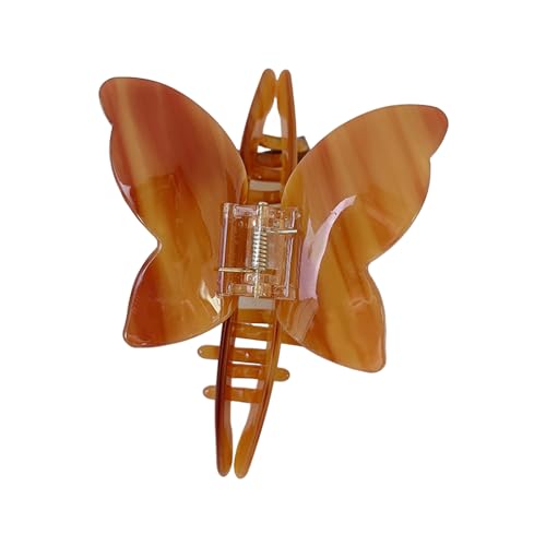 Haarklammer in Schmetterlingsform für Damen und Mädchen, seitliche Zöpfe, zarte Haarklammer, weibliche Hautpflege, Fotografieren, Haarnadel, großer Clip für Damen, dünn, dünn, Essigsäure von Mirweon
