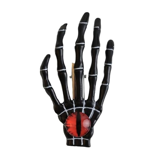 Haarklammer mit Auge, Skelett, Hand, Cosplay, Zubehör, Kopfschmuck mit Auge, Halloween, Party, Halloween, Skelett, Haarspangen von Mirweon