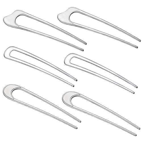 Haarnadeln in einzigartiger Form, große französische Metall-Haargabel für Damen, modischer Dutt, elegante Haarspange, modische Haarteile von Mirweon