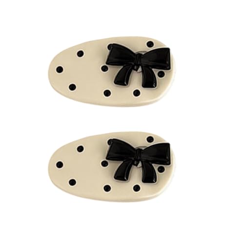 Haarspangen in Herzform, gepunktet, modische Haarspangen für Mädchen, 2 Stück von Mirweon