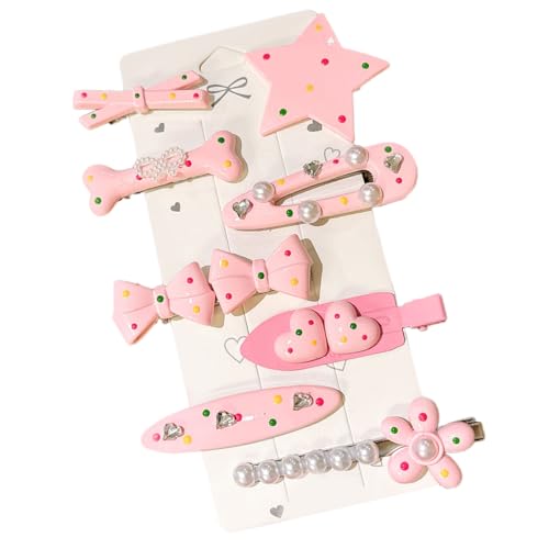 Haarspangen in Sternform, Entenschnabel-Haarspangen für Damen und Mädchen, Haarnadel, Mode-Accessoires, Party, Anlass, praktische Haarspange, tägliches Tragen, 8 Stück von Mirweon