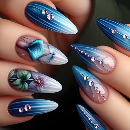 Künstliche Nägel zum Aufkleben auf Nägel, zum Aufkleben, künstliche Nägel, für Damen und Mädchen, Geschenk von Mirweon