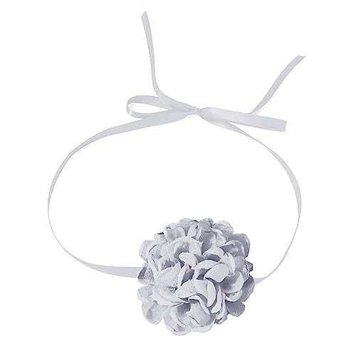 Mirweon Farbiger Netzstoff, Blumenhalsband, Schleife, Halskette, Temperamentband, Halskette, Choker für Frauen, Festival-Schmuck, Schleife, Halskette von Mirweon