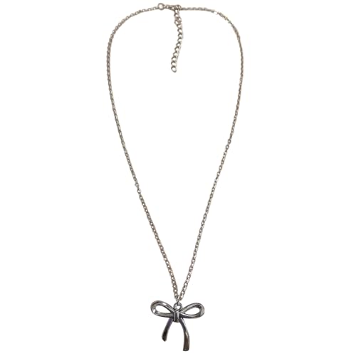 Mirweon Halskette mit süßer Schleife, Halsband, Temperament, Schlüsselbeinkette, Schmuck, für Damen und Mädchen, Schmetterlingsknoten Mirweon Halskette mit süßer Schleife, Halsband, Temperament, Schlüsselbeinkette, Schmuck, für Damen und Mädchen, Schmetterlingsknoten von Mirweon
