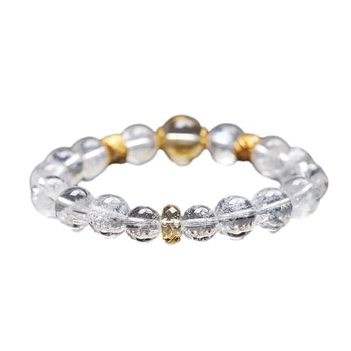 Mirweon Handkette mit natürlichen Kristallperlen, dehnbar, elegant, Handgelenk-Schmuck, Accessoires für Männer und Frauen, modischer spiritueller Schmuck, 10 mm, Wie beschrieben von Mirweon