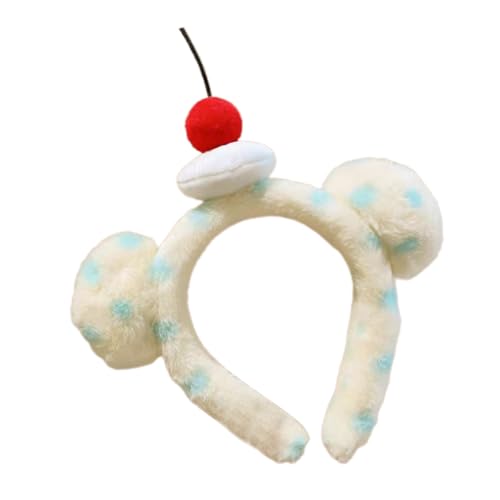 Mirweon Modernes Plüsch-Bär-Ohr-Stirnband, weich und bequem, Haarzubehör, Kostüm-Haarband für Kinder, Jugendliche und Cartoon-Liebhaber von Mirweon