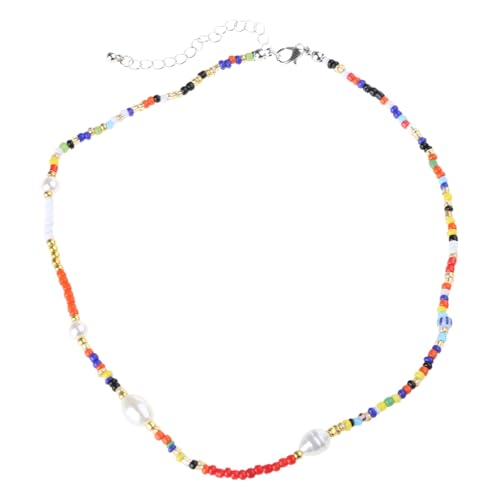 Mirweon Modische Halskette mit verstellbarer Länge, mehrschichtige Schmuckperlen, elegante Halskette für den täglichen Gebrauch von Mirweon