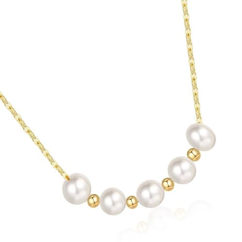Mirweon Perlen-Anhänger-Halsketten, Hochzeit, Brautschmuck, Damen-Halskette, stilvolle Perlen-Halskette, weibliches Party-Geschenk für Frauen Mirweon Perlen-Anhänger-Halsketten, Hochzeit, Brautschmuck, Damen-Halskette, stilvolle Perlen-Halskette, weibliches Party-Geschenk für Frauen von Mirweon