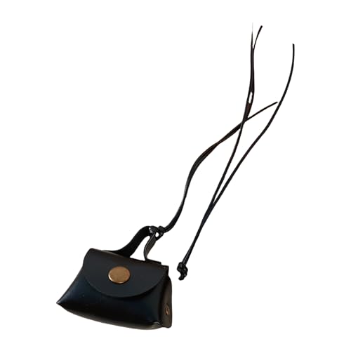 Mirweon Trendige Lederhalskette für Damen, Münzgeldbörsen-Anhänger, hängende Halskette, Kopfhörer, Tasche, Charm-Halskette, Partyschmuck von Mirweon