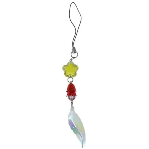 Mirweon Vielseitiger Handy-Gurt mit Perlen, stilvolles Handy-Accessoire, auffälliger Taschenanhänger zur Aufbewahrung und für einen modischen Look von Mirweon