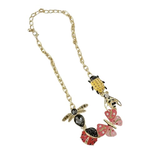 Mirweon Vintage-inspirierte Schmetterlings-Halskette, verstellbare Länge, handgefertigt, Punk-Schmuck-Accessoire für Damen und Mädchen, Unisex-Themenschmuck von Mirweon