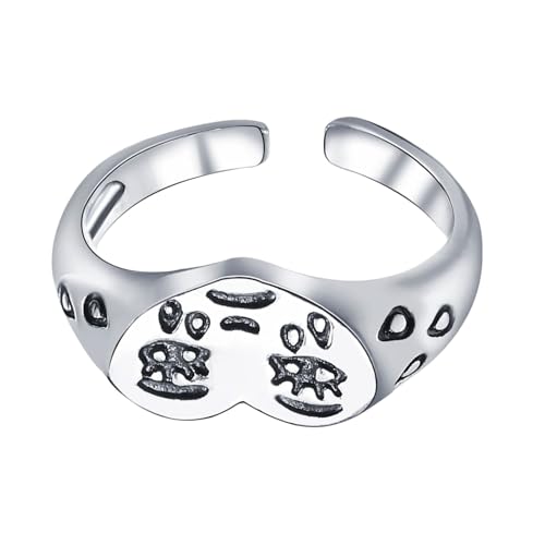 Moderne, tränende Ringe mit Liebes-Symbol, bequem zu tragen, Legierungsmaterialien, modisches Band, trendiger Schmuck, Legierung, Emotions-Charm-Ringe von Mirweon