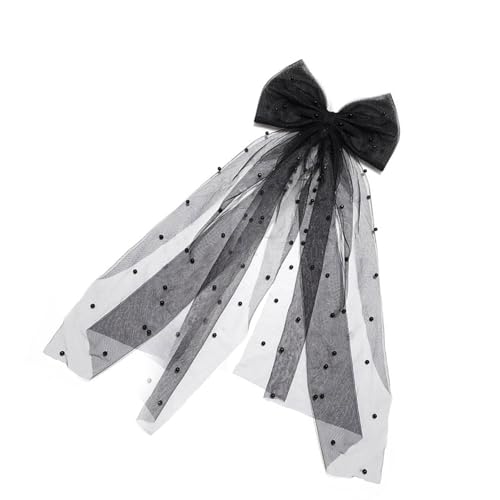 Modische Haarnadel, einzigartige Haarschleifen, Clip, langes Band, Haarspangen, ästhetischer Haarschmuck für Damen und Mädchen von Mirweon