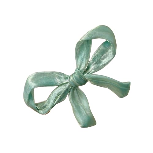 Modische Organza-Haarspange, elegante Schleife, Seitenclip, Haar-Accessoire für Damen, für den täglichen Gebrauch, besondere Anlässe, Organza-Schleife, Haarspange von Mirweon