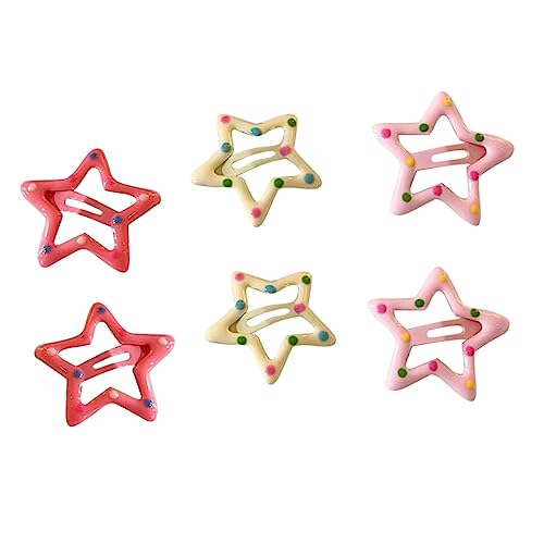 Stern-Haarspangen-Set, schöne Haarnadeln, Kombinations-Haarnadeln für alle Haare, Pony, Haarnadeln für Mädchen von Mirweon