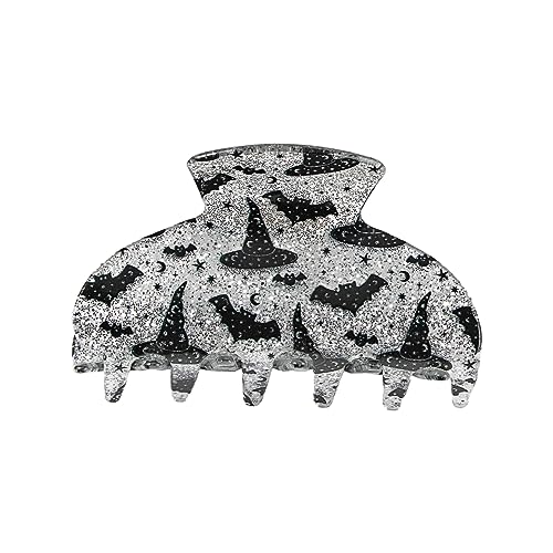 Temperament-Haarklammer für Halloween, Kürbis, für Damen, Karneval, hoher Pferdeschwanz, zarte Kiefer-Clip für heiße Mädchen von Mirweon