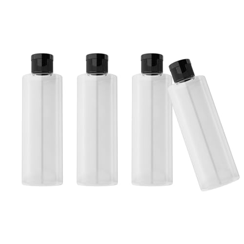 Tragbare nachfüllbare 250-ml-Kosmetikbehälter für Shampoo, Conditioner, Make-up-Entferner, auslaufsicher, 4 Stück von Mirweon