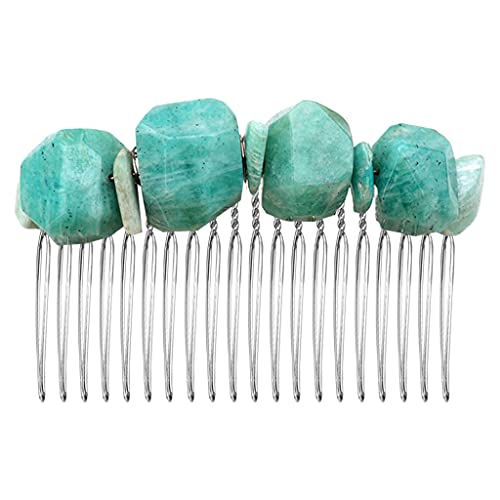 Unregelmäßiger Haarkamm mit Kristallen, handgefertigt, Schmucksteine, Brautschmuck, Hochzeit, Party, Haarspange von Mirweon