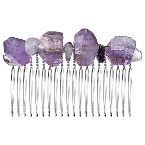 Unregelmäßiger Haarkamm mit Kristallen, handgefertigt, Schmucksteine, Brautschmuck, Hochzeit, Party, Haarspange von Mirweon