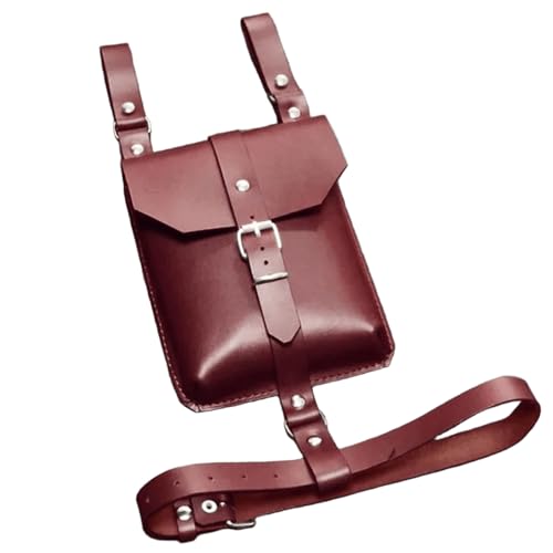 Vintage Mittelalter Leder Gürteltasche Oberschenkeltaschen mit verstellbarem Beingürtel Mittelalter Leder Hüfttasche für Frauen Halloween von Mirweon