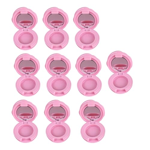 Wiederverwendbarer nachfüllbarer Kosmetikbehälter mit Rosen-Design, kompakte Größe für Lippenstift, Lidschatten, einfache Tragbarkeit, 10 Stück, a von Mirweon