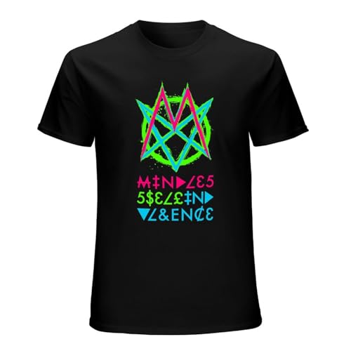 Mindless Self Indulgence T-Shirt Bluse Schwarz T-Shirts Jungen Weiß T-Shirt Herren Schwarz XXL, Schwarz , XXL von MisKyn