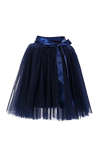 MisShow Damen Tüllrock Prinzessin Kleider Kurz Petticoat Ballettrock Mini Unterrock Pettiskirt Kurz von MisShow