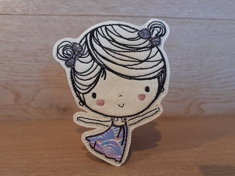 Kletti/Magneti Mädchen Tanzend Klettpatch Magnetpatch Button von MisSisELyLu