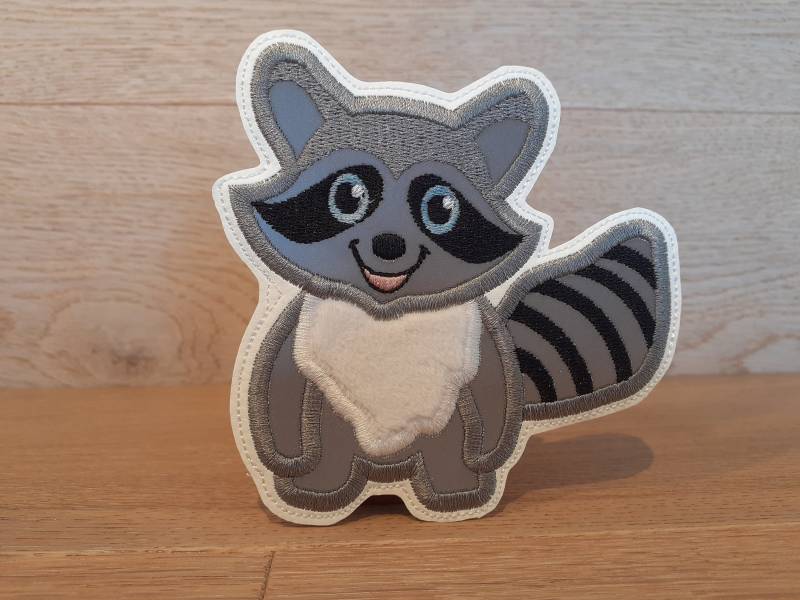 Kletti/Magneti Waschbär Klettpatch Magnetpatch Button von MisSisELyLu