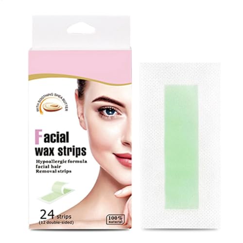 Gesichtswachsstreifen, Haarentfernungswachsstifte, Gesichtswachsstreifen für Frauen, tragbare und praktische Gesichtswachsstreifen, Haarentfernungsstreifen, tragbare und praktische von Misaakoeq