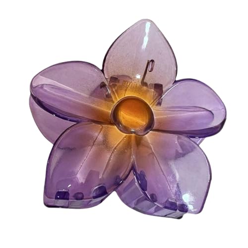 Misaakoeq Blumen-Haarspange, Blumen-Haarspange für Frauen,Transparente Haarnadel mit Blumenmotiv am Meer | Haarklammer mit Blumen-Kopfschmuck für den Urlaub am Meer, Thema, für Reisen von Misaakoeq