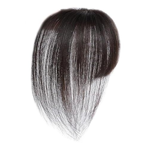 Misaakoeq Clip On Ponyfransen,Unauffälliges Echthaar Haarteil Für Frauen - Atmungsaktive Extensions Perücke Verstellbare Natürliche Abdeckung für dünner werdendes Haar Styling Haarausfall Cosplay von Misaakoeq