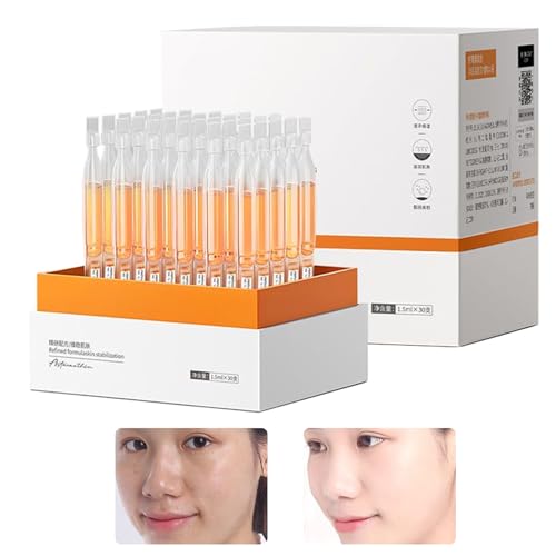 Misaakoeq Feuchtigkeitsfluid Für Gesicht - 30 Flaschen Damen Gesichtsfeuchtigkeitscreme Straffende Flüssigkeit - Strahlend Festigende Lösung Für Mutter Freundin Tochter Geburtstag von Misaakoeq