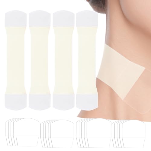 Misaakoeq Halsstraffungspflaster | Gesichts Lifting Tape | Unsichtbarer Straffer für Frauen Nachtliche Hautstraffung Doppelkinn Formung Beauty Routine von Misaakoeq