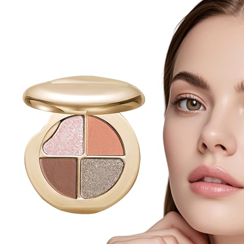 Misaakoeq Makeup Lidschatten Palette - 4-in-1 Highlighter Makeup,Natürlicher Glow für Frauen & Mädchen Reise von Misaakoeq