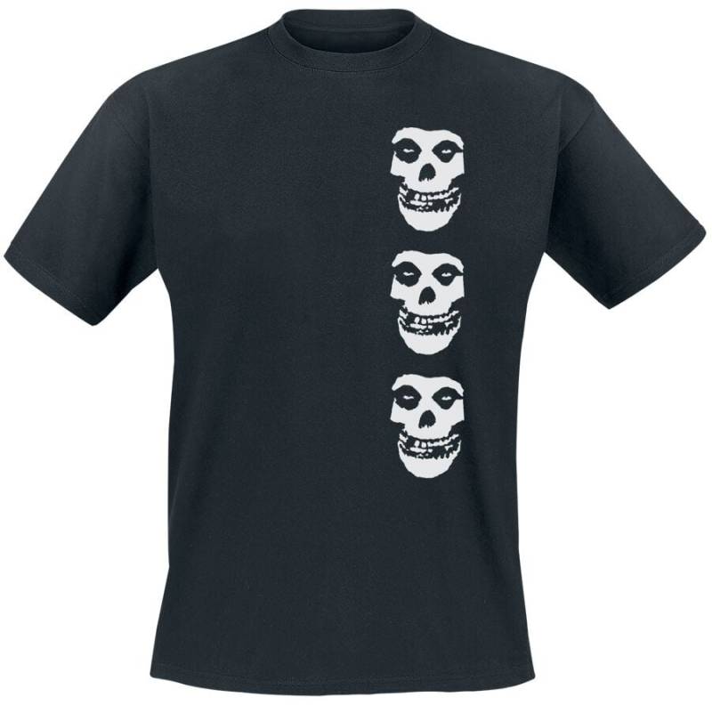 Misfits Black Skull T-Shirt schwarz in XL von Misfits