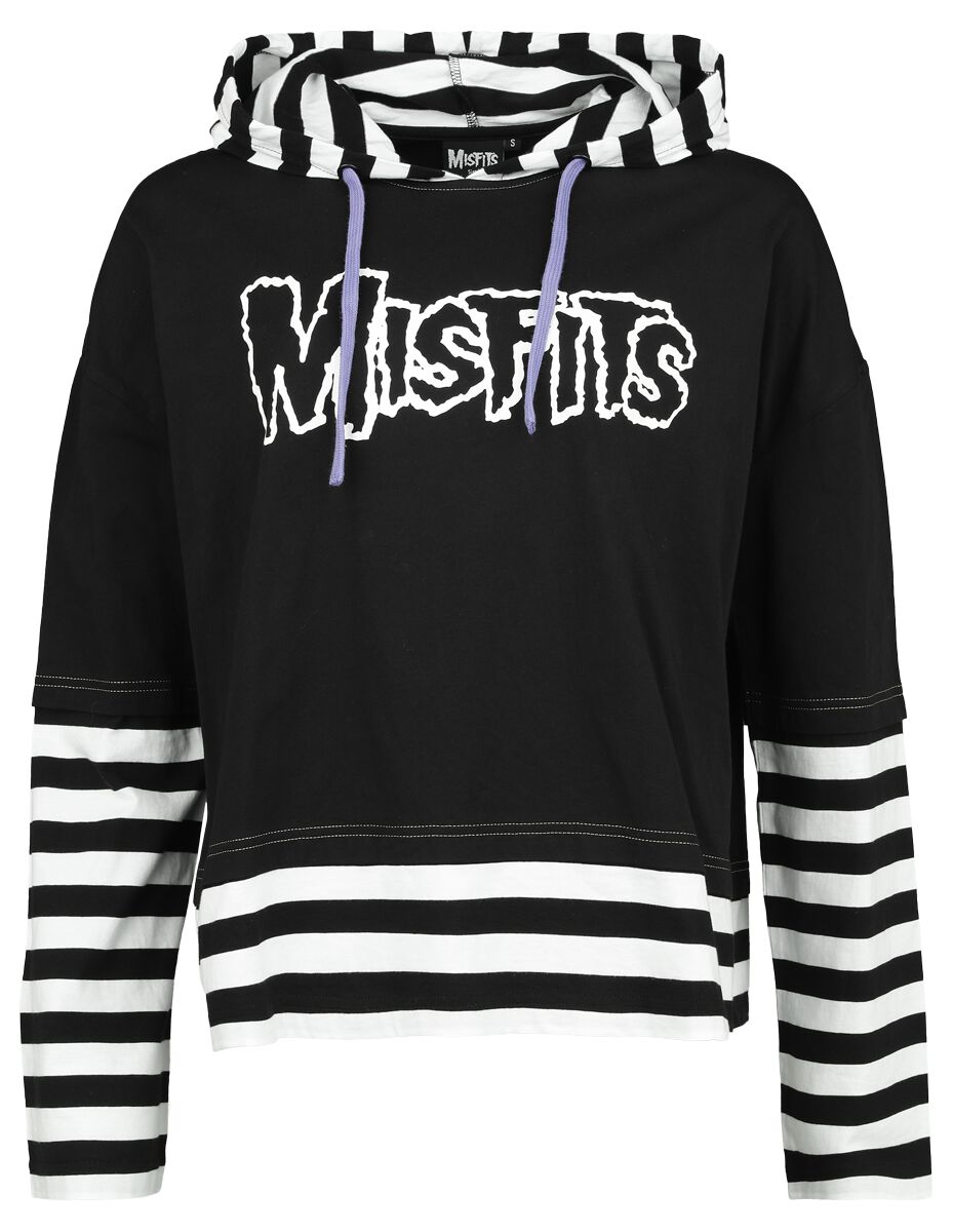 Misfits EMP Signature Collection - Oversize Langarmshirt schwarz weiß in S von Misfits