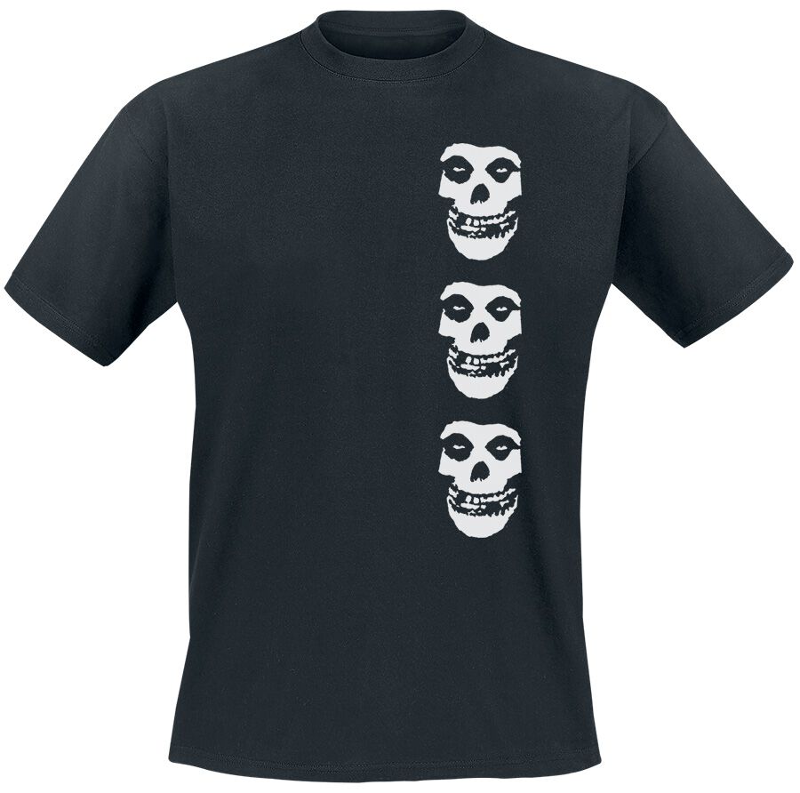 Misfits T-Shirt - Black Skull - S bis XXL - für Männer - Größe S - schwarz  - Lizenziertes Merchandise! von Misfits