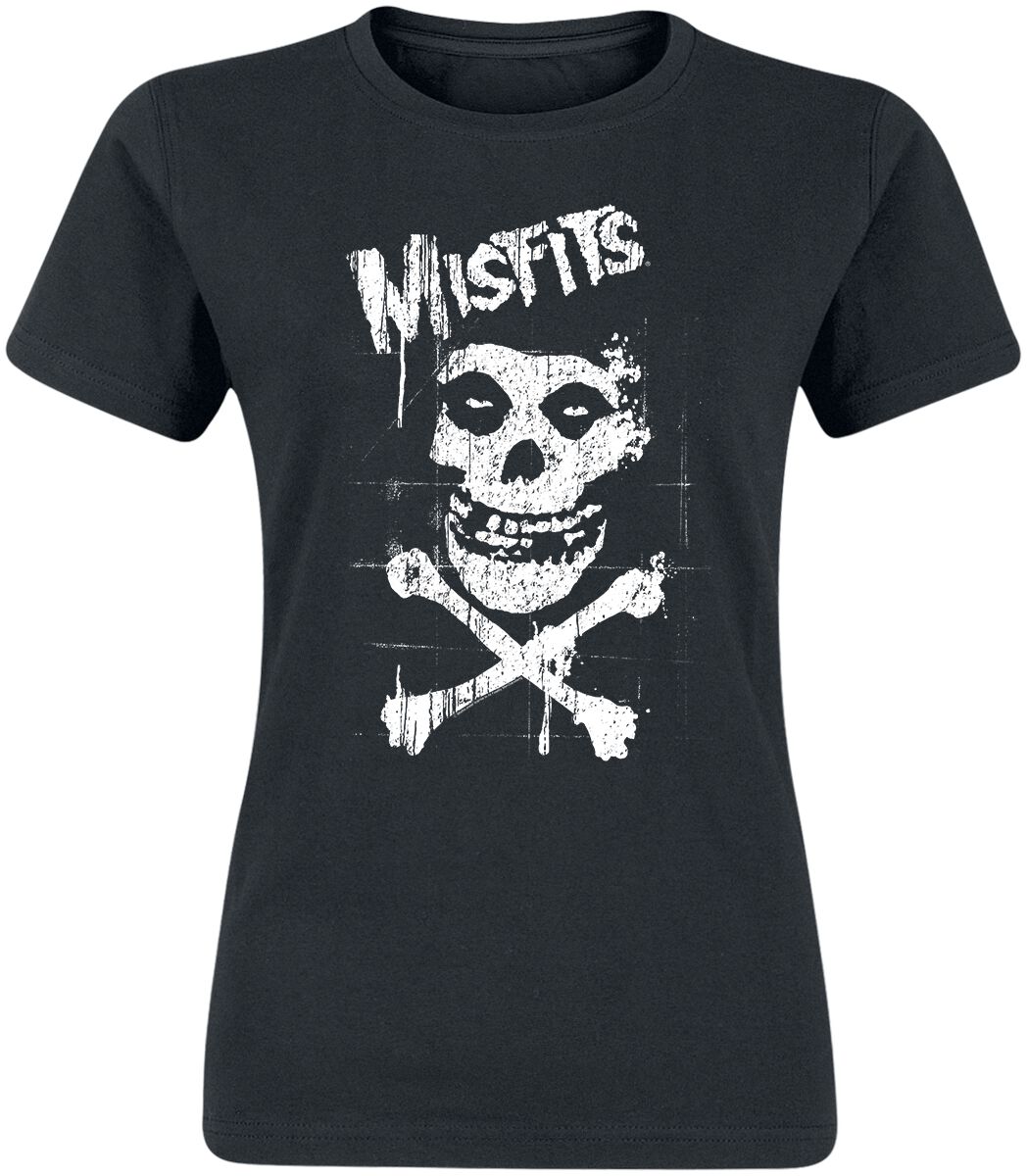 Misfits T-Shirt - Bones - S bis XXL - für Damen - Größe M - schwarz  - Lizenziertes Merchandise! von Misfits