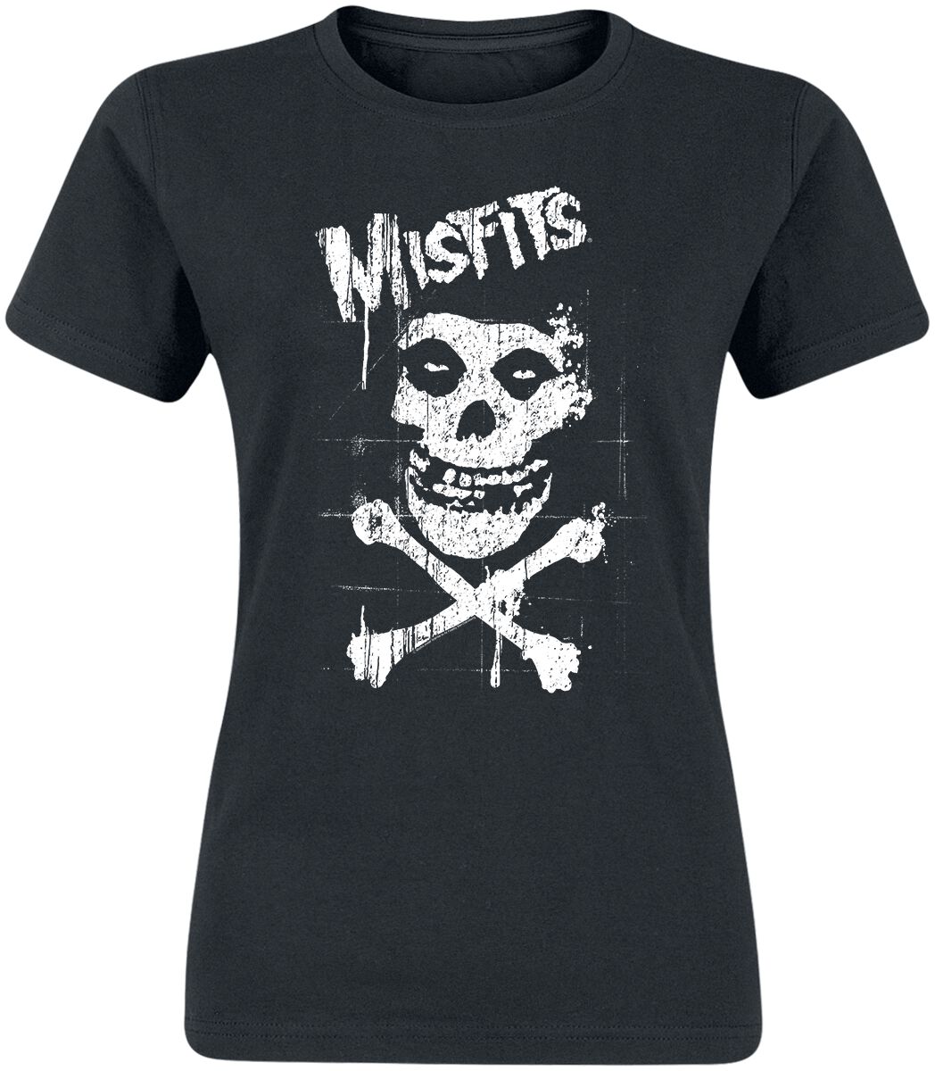 Misfits T-Shirt - Bones - S bis XXL - für Damen - Größe S - schwarz  - Lizenziertes Merchandise! von Misfits