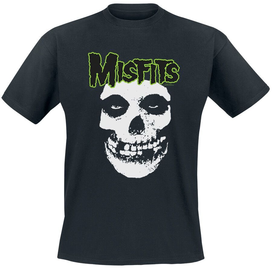 Misfits T-Shirt - Green Skull - S bis XXL - für Männer - Größe XL - schwarz  - EMP exklusives Merchandise! von Misfits