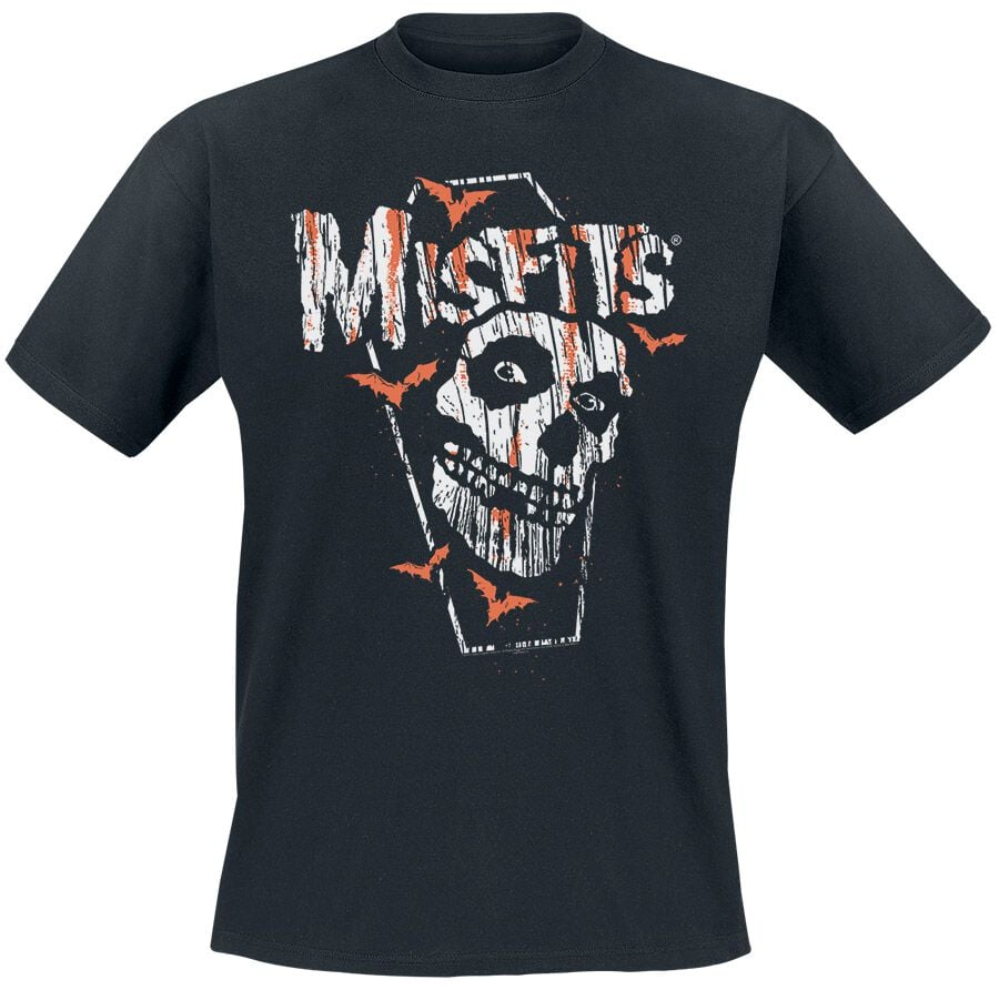 Misfits T-Shirt - Orange Bats - S bis XXL - für Männer - Größe S - schwarz  - Lizenziertes Merchandise! von Misfits