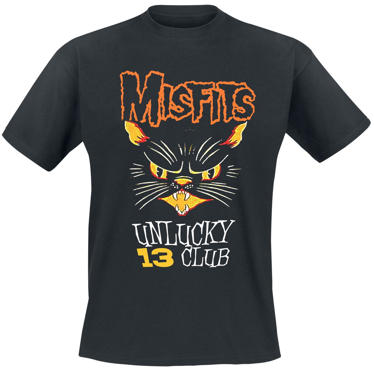 Misfits T-Shirt - Unlucky Club - S bis 3XL - für Männer - Größe L - schwarz  - Lizenziertes Merchandise! von Misfits