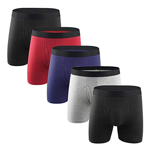 Misfuso Boxershorts Herren 5er Pack Male Unterwäsche S-2XL Baumwolle Unterhosen Männer Unterwäsche Men L von Misfuso