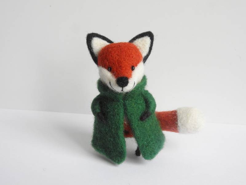 Nadelgefilzte Fuchs Brosche/Rotfuchs Handmade Geschenk Miniatur Tier von MishaLaboratory