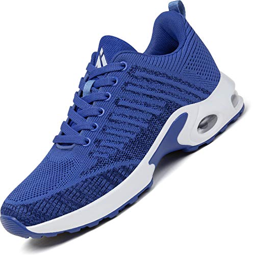 Mishansha Air Sportschuhe Damen Laufschuhe Dämpfung Straßenlaufschuhe Frauen Leichte Walkingschuhe rutschfest Sneaker Blau 283, Gr.37 EU von Mishansha