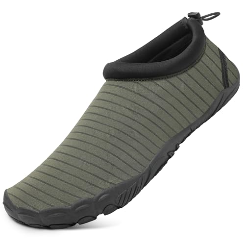 Mishansha Aquaschuhe Herren Badeschuhe Damen Sommer Wasserschuhe Grün 46 von Mishansha